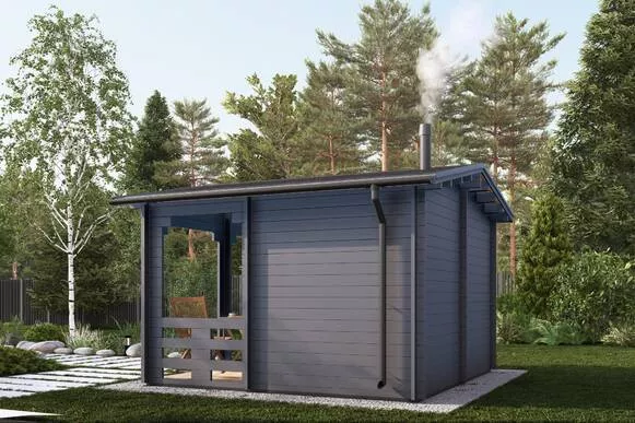 Баня 14 (Комфорт) брус 44 мм