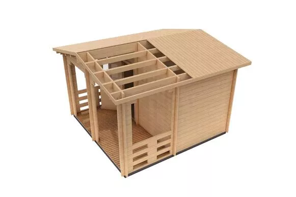 Баня 14 (Комфорт) брус 44 мм